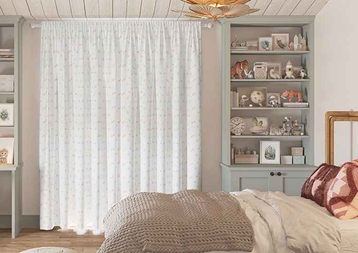 Faceted, Peachy - Made to Measure Curtains - Image 7